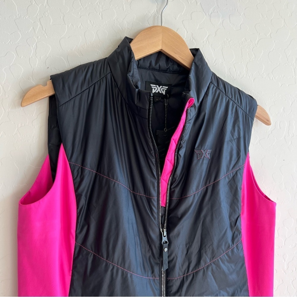 NWT PXG Womens Noble Zip Vest Black Pink Size L - Picture 5 of 10